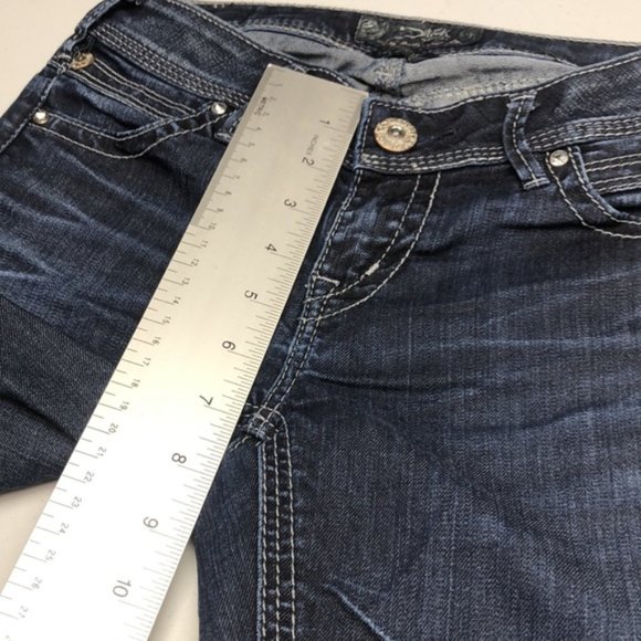 VINTAGE SILVER NOVEMBER JEGGING JEANS 26x29 ๐ - Picture 11 of 15